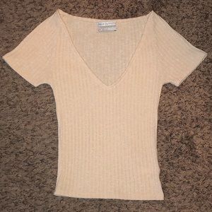Urban Outfitters VNeck Ribbed Croptop